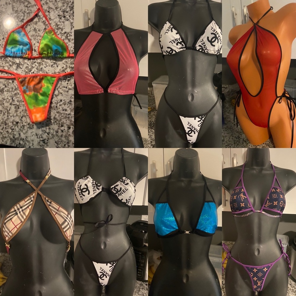 Wholesale exotic dance wear random 8 outfits